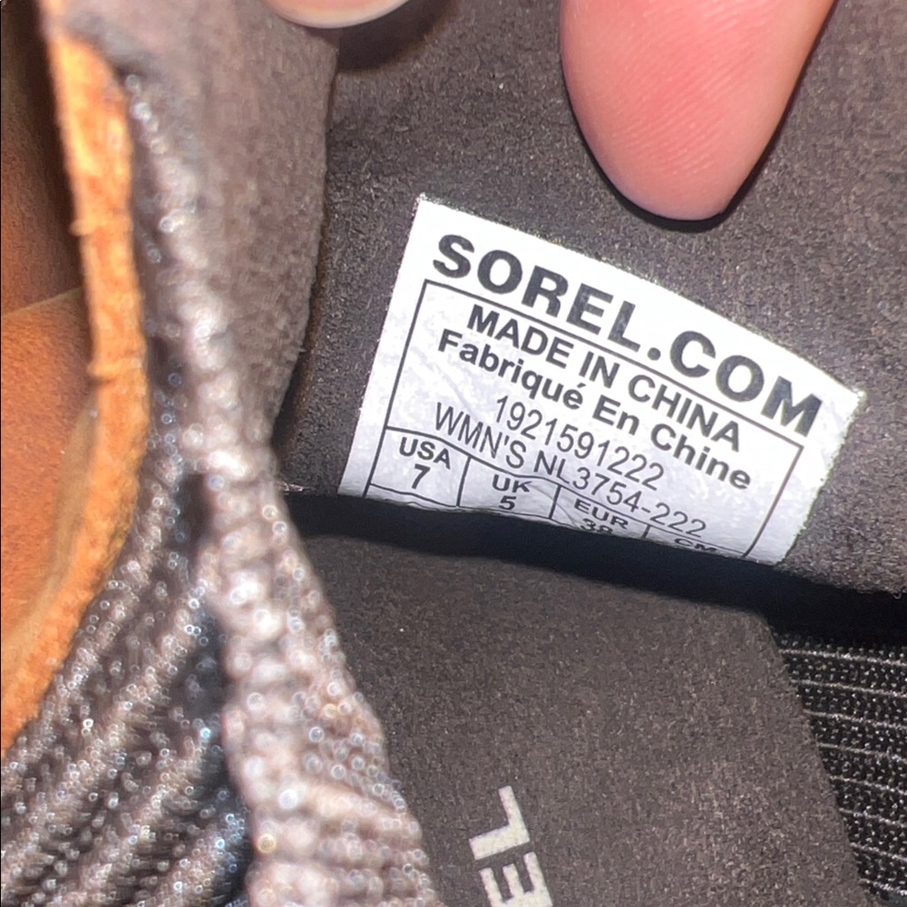Sorel Brown Joan Wedge Ankle Boots size 7 - Picture 6 of 6